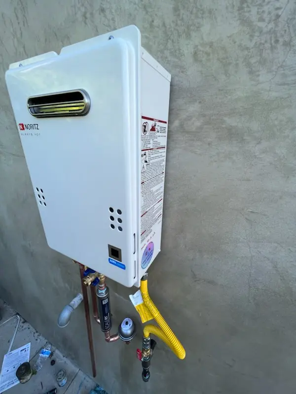 Tankless water heater installation for Klein homes